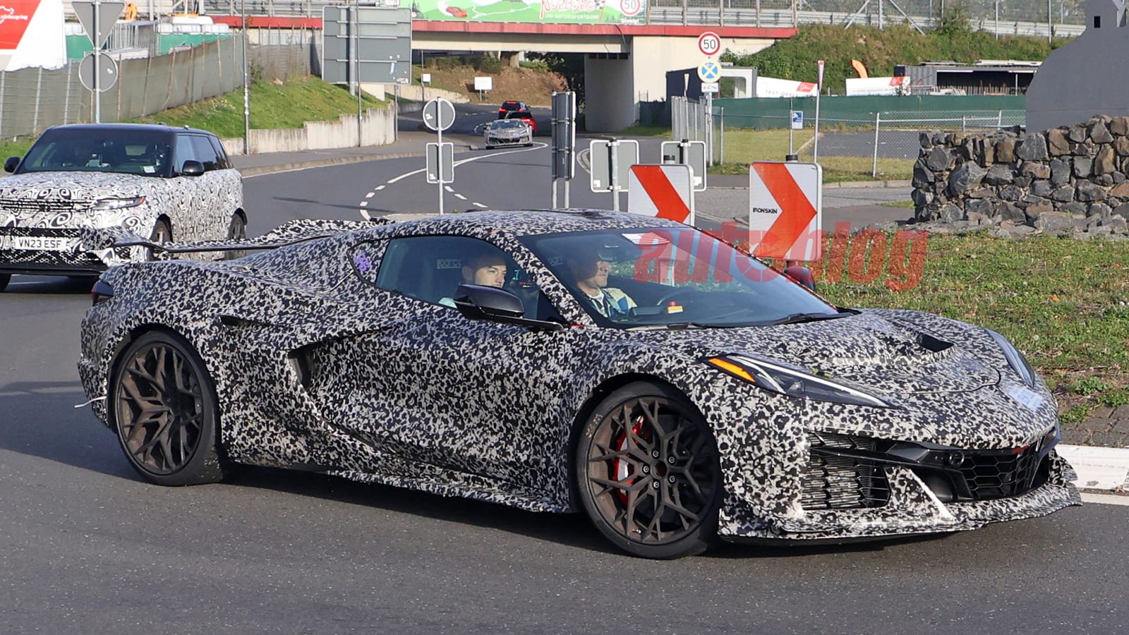 2025 Chevrolet Corvette ZR1 spied running the Nurburgring